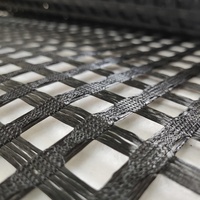 Geogrid de Poliéster de Alta Resistencia GEOROAD con 5 Años de Garantía para Refuerzo de Suelos, Pistas de Aterrizaje y Muros de Contención