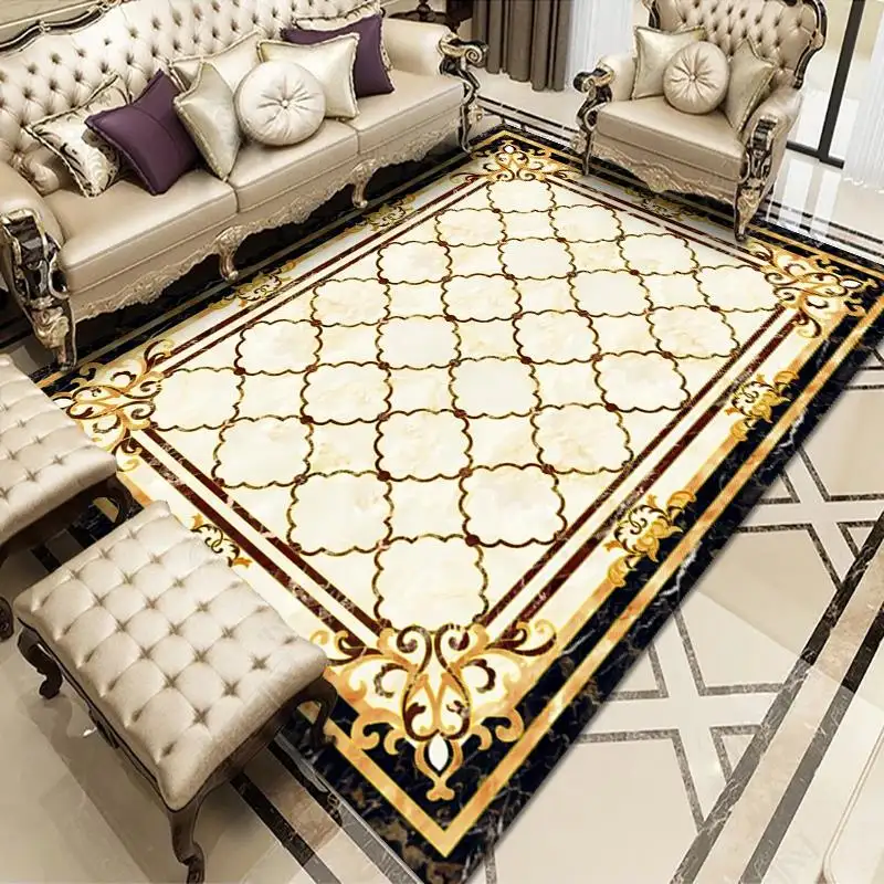 Classical design custom sizes 100% polyester mats floor carpet for living room