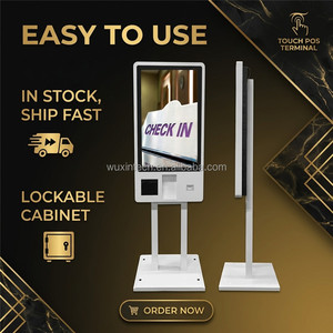 Kiosque <span class=keywords><strong>d</strong></span>'information en libre-service de 27 pouces avec lecteur <span class=keywords><strong>d</strong></span>'empreintes digitales et scanner de passeport - Product Image 3