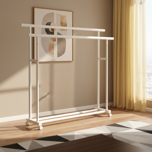 מתקן ייבוש כפול עבה במיוחד מברזל מודרני לבית, חדר שינה, מרפסת, דירה, אחסון נייד - Product Image 1