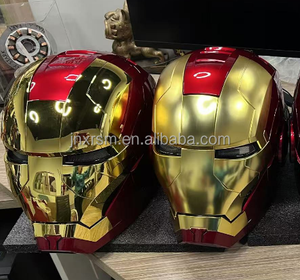 <span class=keywords><strong>Casco</strong></span> de <span class=keywords><strong>Iron</strong></span> <span class=keywords><strong>Man</strong></span> Mark 5 para Cosplay, Apertura/Cierre <span class=keywords><strong>Automático</strong></span>, Control por Voz y Táctil, Material PVC, Diseño de Dibujos Animados, Cara Intercambiable - Product Image 3