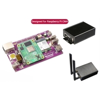 Placa de Desarrollo Mcuzone Raspberry Pi CM4 con WiFi7, PoE, Gigabit Ethernet, 64 Bits, PCIe, Paquete BGA BE200, Captura de Paquetes y Monitoreo
