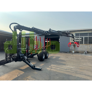 Aprobado por La CE, La pluma telescópica más común montada en un camión y utilizada para procesar grúas Z-boom de madera con remolques o vagones - Product Image 4