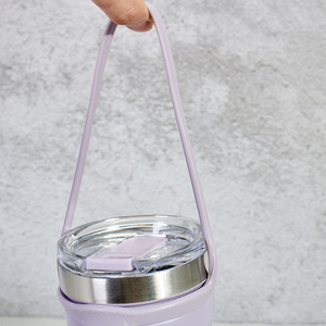 Termo de vacío de acero inoxidable 304 de doble capa portátil, creativo, de gran capacidad, diseño moderno, taza para bebidas de café, incluye - Product Image 3