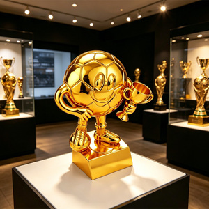 Trophée de football en polyrésine de haute qualité en gros, trophée de football en forme de ballon, thème sportif, à vendre - Product Image 6