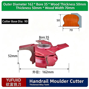 Cuchillas para Pasamanos de Escaleras de Metal Duro YUFU, Herramientas de Corte de Madera Personalizables, Soporte OEM, HRC55/HRC60, Fresado y Grabado Convencionales - Product Image 4