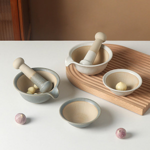 Set di Mortaio e Pestello in Ceramica Facile da Pulire, Multifunzionale per Pasta di Riso, Resistente, per <span class=keywords><strong>Ristorante</strong></span> - Product Image 2
