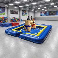 Combinaisons de lutte de sumo interactives de qualité commerciale personnalisées avec anneau de sécurité gonflable