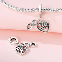 Offre Spéciale 925 Sterling Silver Star Moon Bracelet Pendentif Multicolore Zircon Fine Pendentifs Charmes Personnalisé En Gros