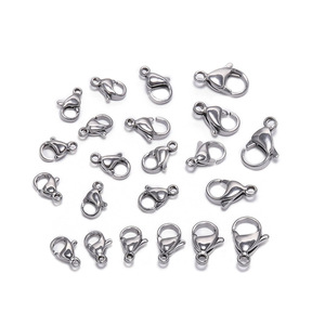 Cierre de langosta de acero inoxidable, tamaños variados, pulido, accesorio de joyería para la fabricación de collares, conector de pulseras, accesorio de joyería DIY - Product Image 1