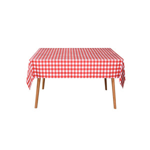 cheap custom rectangle round PVC vinyl table cover checked printed table cloth waterproof oil-proof and wash-free tablecloth