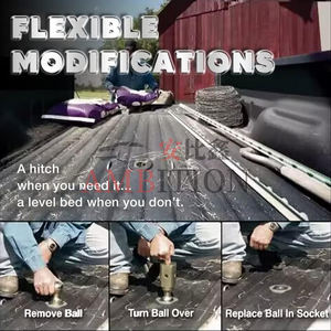 <span class=keywords><strong>Bola</strong></span> de enganche de cuello de cisne AMBITION de 2-5/16 pulgadas, <span class=keywords><strong>bola</strong></span> de repuesto para enganche de cuello de cisne, capacidad máxima de carga de 30,000 libras, enganches para remolques - Product Image 6