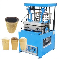 Gaufrette commerciale de cône de crème glacée de biscuit faisant la machine