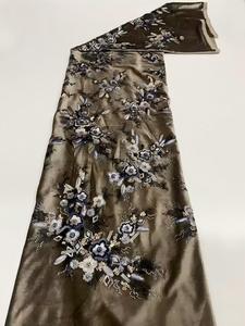 Tessuto per Abiti da Sposa in Velluto con Perline e Paillettes, Stile Europeo e Americano, Moda Autunno-Inverno - Product Image 5