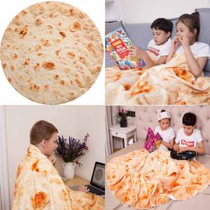Nouveau Design Pizza Egg Blanket Double Face Burrito Baby Blanket Fun Flannel Blanket Personnalisable pour Adultes et Enfants - Product Image 6