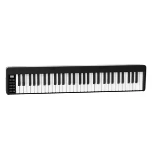 中国键盘乐器制造商61键折叠钢琴轻便数字电动钢琴，便于携带