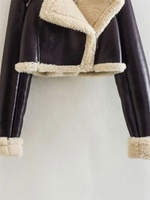 Nouvelle Collection Hiver – Veste Courte en Fourrure Urbaine Décontractée pour Femme, Style Européen et Américain, Idéale pour l'Export
