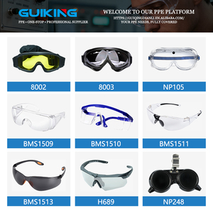 Gafas Tácticas de Seguridad GUIKING H689, Diseño Nuevo, Policarbonato, Montura Completa, Lentes Sin Recubrimiento, para Protección en la Construcción, Venta al Por Mayor - Product Image 5