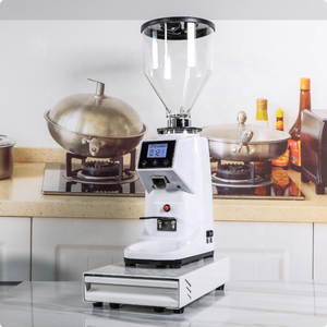 Moulin à café en acier inoxydable avec peseur intégré et machine à café avec tamper automatique - Product Image 2