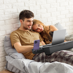 <span class=keywords><strong>Xgear</strong></span> โต๊ะพับเก็บได้พร้อมเบาะหนัง PU, โต๊ะตักฟองน้ำพร้อมลิ้นชักดีไซน์ดั้งเดิม - Product Image 4