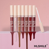 Vente en gros de rouge à lèvres liquide mat imperméable à l'eau, longue tenue, avec logo personnalisé, maquillage nude
