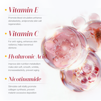 Sérum Visage 4-en-1 OEM Hydratant Anti-Âge Réparateur Éclaircissant à la Nicotinamide et Vitamines C & E