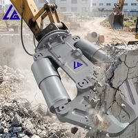 Cisaille hydraulique multi-lames pour démolition primaire, faible bruit, haute efficacité, séparation propre de l'acier et du béton, compatible ZX238 SH145