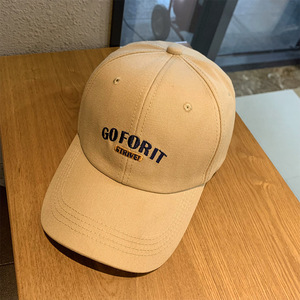 Casquette de baseball brodée « Go for It » pour femme, style coré<span class=keywords><strong>en</strong></span>, kaki, avec visière incurvée, effet amincissant, marque tendance - Product Image 6