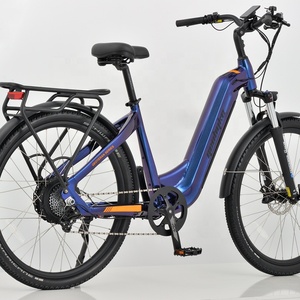 GEOBYKE Vélo électrique de ville 27.5 pouces pour femmes vélo électrique de route Step-Through 500W/750W vélo électrique 7 vitesses à <span class=keywords><strong>cadre</strong></span> <span class=keywords><strong>bas</strong></span> - Product Image 3