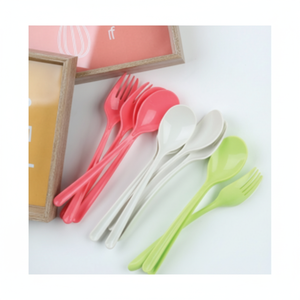 Set Polio 2P-cucchiaio colorato e forchetta - Product Image 1