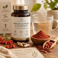Extrait de baies de Goji de qualité alimentaire naturelle en poudre, rapport 10:1, emballé sous vide pour la santé des yeux