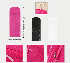 Custom Logo Portable With Hanger Holder for Wigs Hair Extensions Wig Storage Bags <b>Gift</b> - Product Image 2