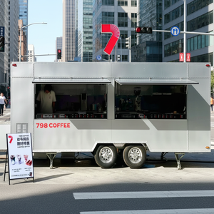 Rimorchio Mobile per Fast Food in Acciaio Inox Zincato, Garanzia di 1 Anno, Resistente alla Ruggine, <span class=keywords><strong>Dimensioni</strong></span> Personalizzabili - Product Image 1
