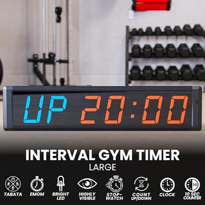 Minuteur numérique LED Jhering 4 pouces pour <span class=keywords><strong>CrossFit</strong></span>, équipement de fitness, minuteur d'entraînement par intervalles avec support - Product Image 3