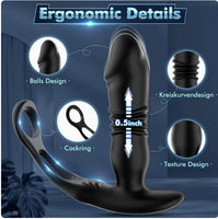 Vente en gros de jouets sexuels en silicone pour adultes, plug anal à chocs électriques, stimulateur de masturbation à vibration pour la cavité postérieure, stimulation par choc