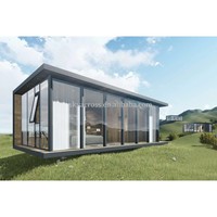 Maison conteneur préfabriquée pour hôtel de jardin, conteneur d'emballage plat pour studio, module conteneur d'installation rapide pour café