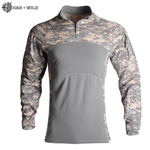 HAN selvaggio mimetico <span class=keywords><strong>t</strong></span>-<span class=keywords><strong>Shirt</strong></span> nuovo stile tuta mimetica rana abbigliamento <span class=keywords><strong>Trekking</strong></span> uniforme pantaloni camicia Set completo - Product Image 5