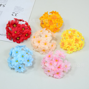 Decoración de Sombrero con Flor de Lewisia Simulada de Dongchen Crafts, Flor de Seda de 10 cm, Accesorios para Fotografía de Bodas - Product Image 3