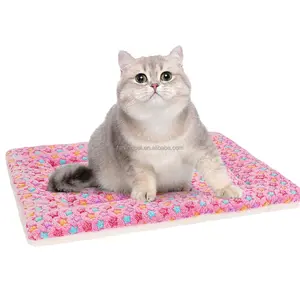 FANLINPT Anti-Slip Bottom Máquina Lavável Dog Bed Mat Soft Crate Mat Pet Colchão para Cachorro Dormir