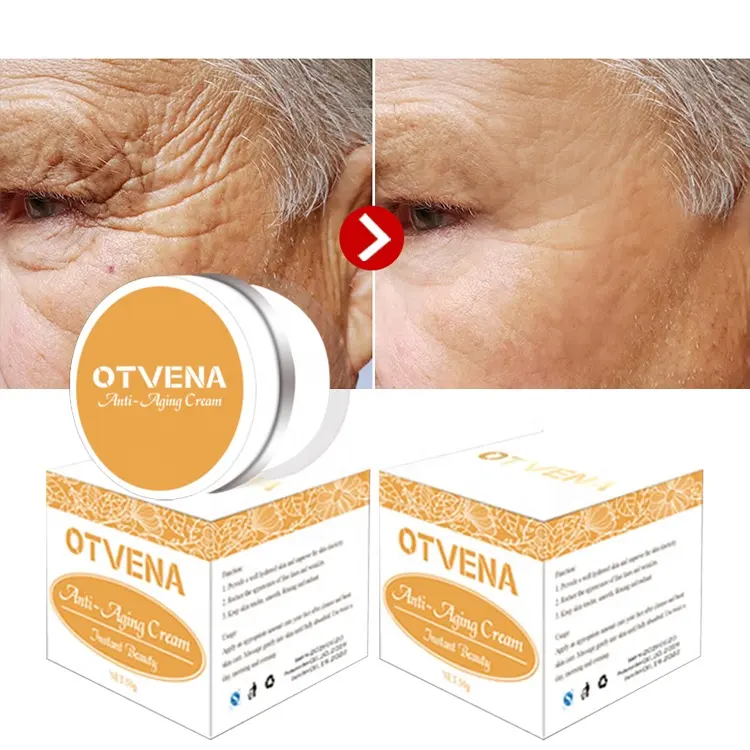Krim anti Penuaan instan kolagen peptida OTVENA Krim Wajah anti Penuaan dan keriput