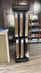 Présentoir rotatif à 360° sur pied en fer à 4 faces pour magasin de détail, avec étagère de rangement suspendue - Product Image 4
