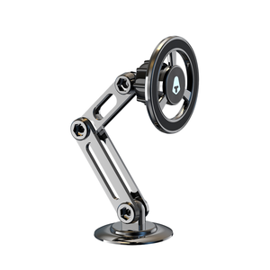 Aluminum Magnetic Car Phone Holder - Foldable 360° Dashboard Mount