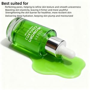 Sérum pour les pores au <span class=keywords><strong>collagène</strong></span> d'armoise 30 ml Liquide Anti-âge et anti-rides Sérum éclatant pour le visage Ingrédients biologiques apaisants Utilisation à domicile - Product Image 5