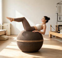 Housse de ballon de yoga anti-éclatement durable, ensemble de ballons d'exercice pour la stabilité, siège ergonomique de bureau, Pilates pour ballon, écologique, vente en gros