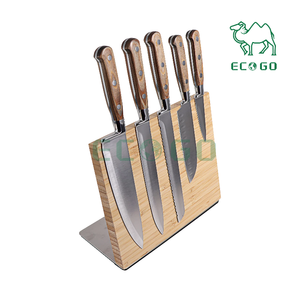 Bamboo Magnetic <b>Knife</b> <b>Holder</b> Magnetic <b>Knife</b> Block With Metal Base Magnetic <b>Knife</b> Stand - Product Image 6