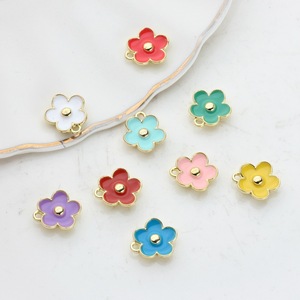CE Certified Fashionable Dopamine Colored Alloy Oil Drop Flower Pendant Necklace Bracelet <strong>Accessories</strong> - Product Image 1