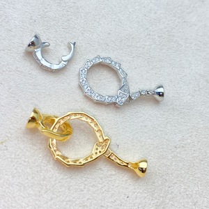 Collier chaîne en argent pur S925 fait main, à simple rangée, pour pull, accessoire de mode DIY, boucle à perles, modèle Wenchi 24811 - Product Image 4