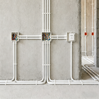 Tuyau électrique en PVC rigide à paroi intérieure lisse, résistant, pour la construction résidentielle, avec une durée de vie de 50 ans, pliable à froid