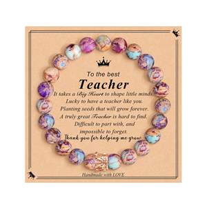 Moda 59 estilos piedra Natural Besties <span class=keywords><strong>amistad</strong></span> pulsera curación piedra corona pulsera para regalo del Día de San Valentín - Product Image 3