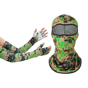 Ensemble de masques de cyclisme avec cinq manchons pour les doigts, anti-UV, respirant, séchage rapide, protection du cou, couvre-visage pour les sports de plein air, adultes - Product Image 3